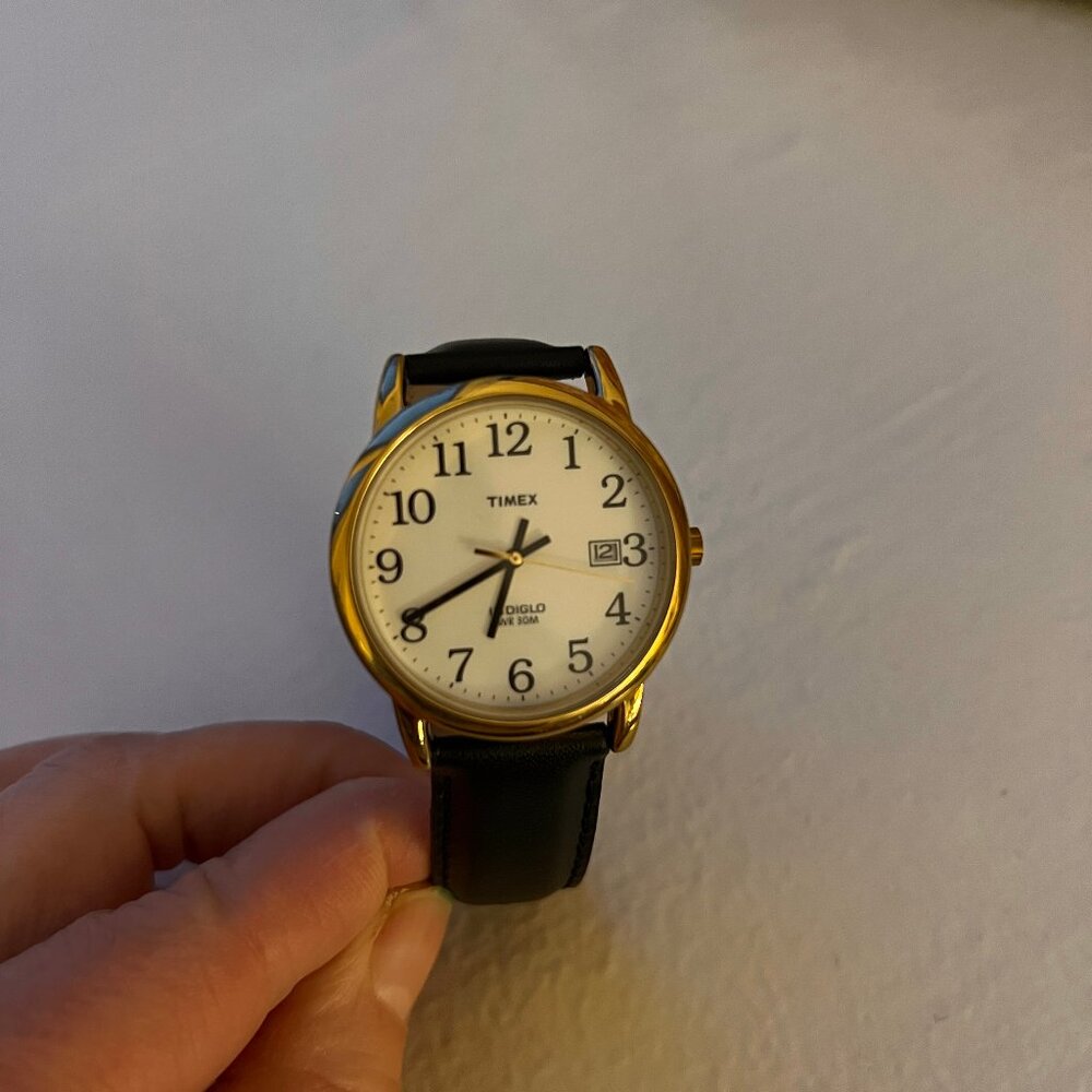 Timex Easy Reader 25mm Leather Strap Watch